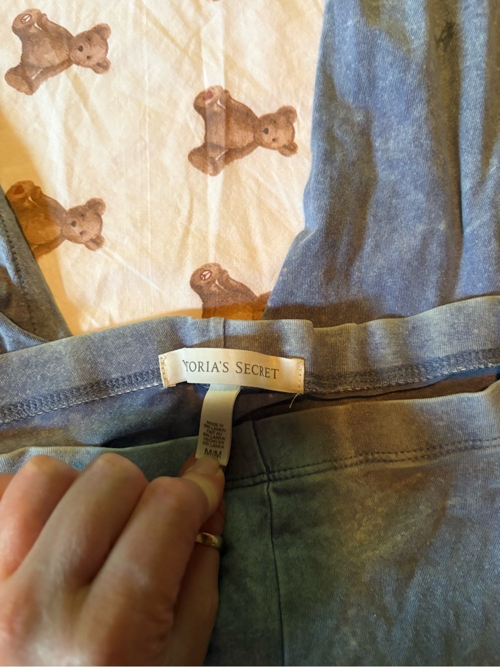 Victoria's Secret Blue-Grey Tie-Dye Lounge Pants